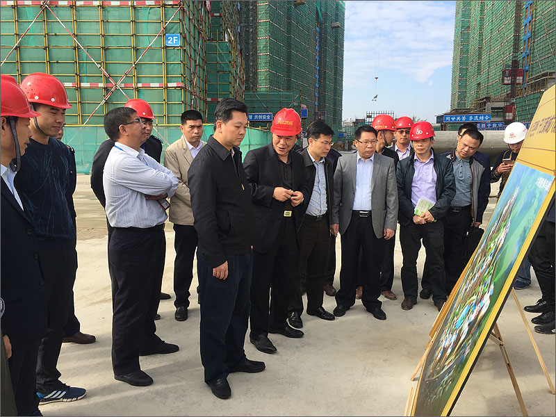 梅州市委常委,兴宁市市委书记陈志宁到宁江新城六期项目检查调研