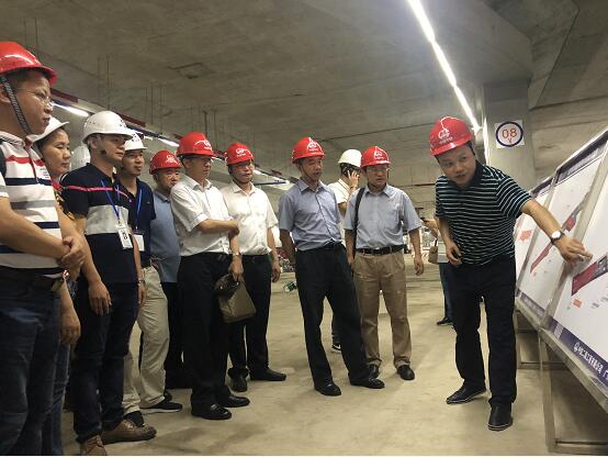 深圳地铁、广州地铁建设总部领导到公司广州地铁21号线项目参观交流