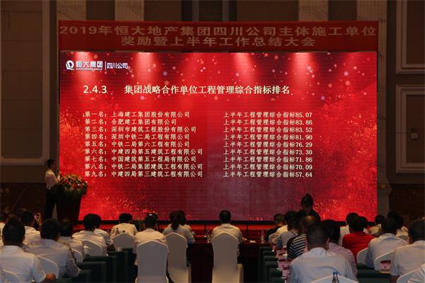 喜报！中体二局深圳公司恒大中央广场拓地地块项目喜获业主通报表扬及奖励综合指标.JPG